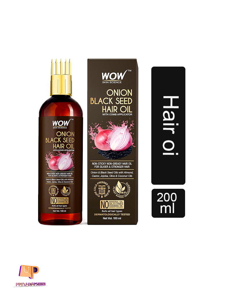WOW Skin Science Onion Black Seed Hair Oil 200ml – Priyadarshini